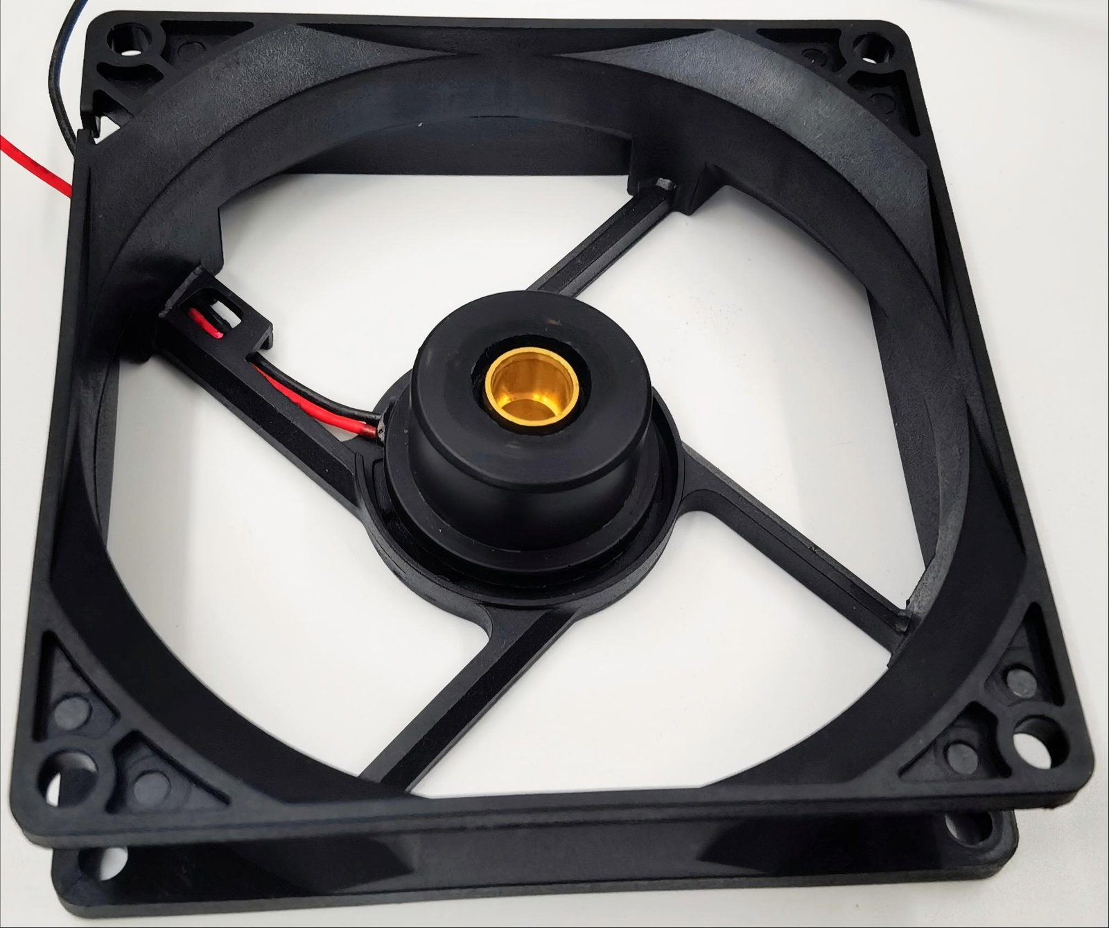 JyFan potted motor assembly in a larger axial fan frame