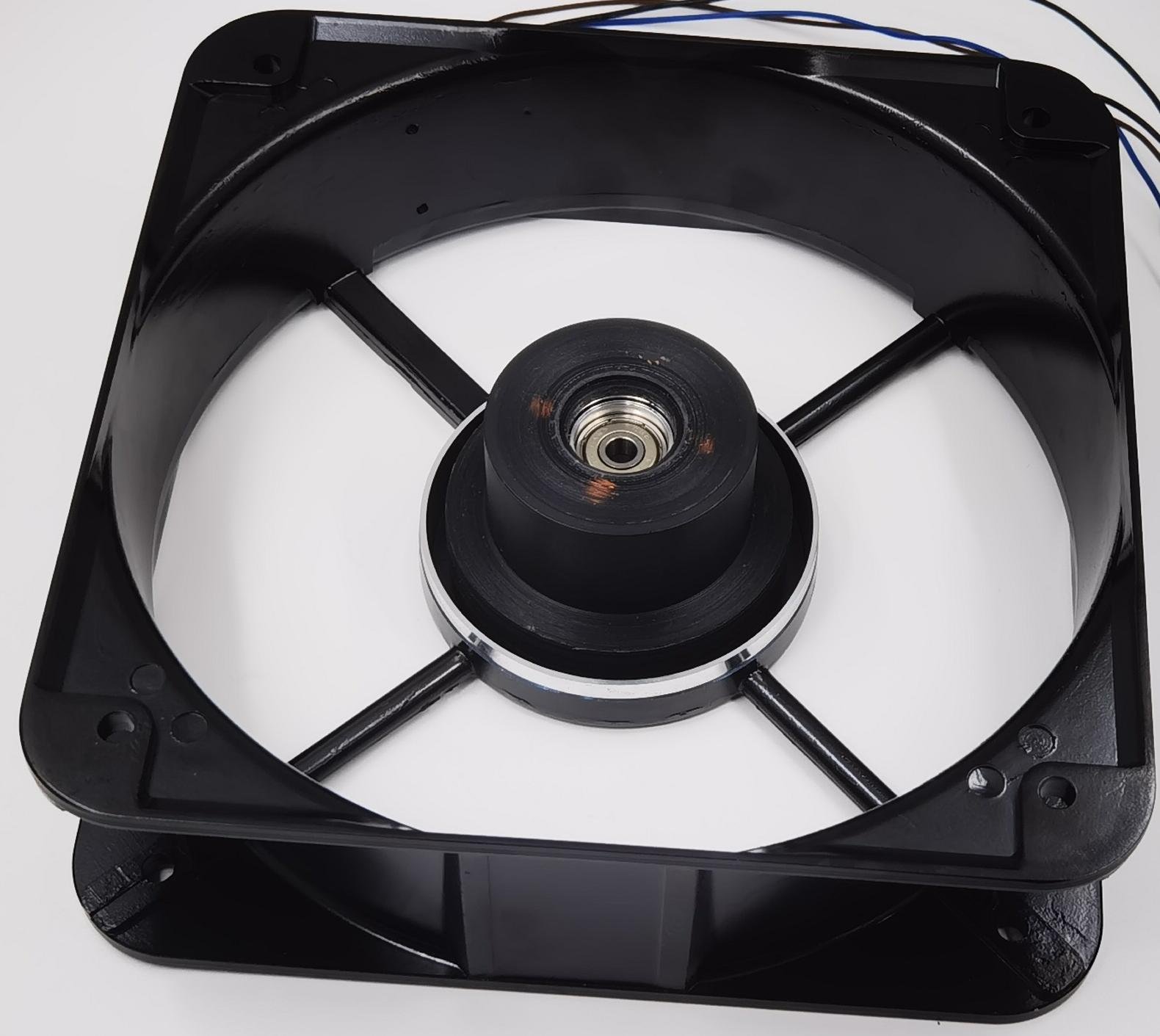 JyFan vacuum-potted stator assembly before blade installation