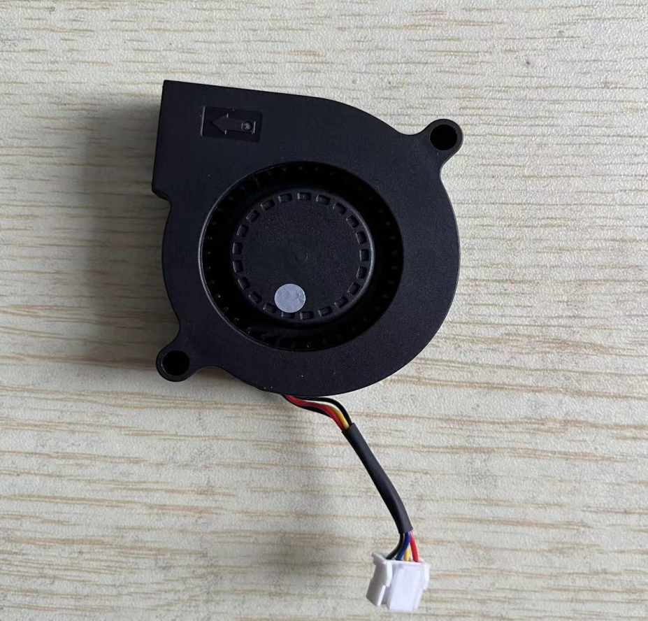 JB501505L 5015 DC blower with lead wires and four-pin connector